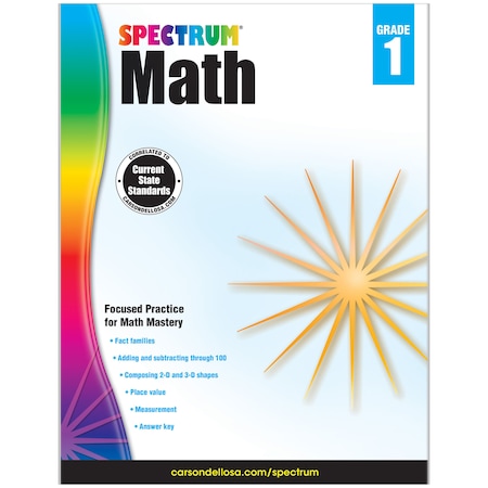 Spectrum® Math Workbook, Grade 1